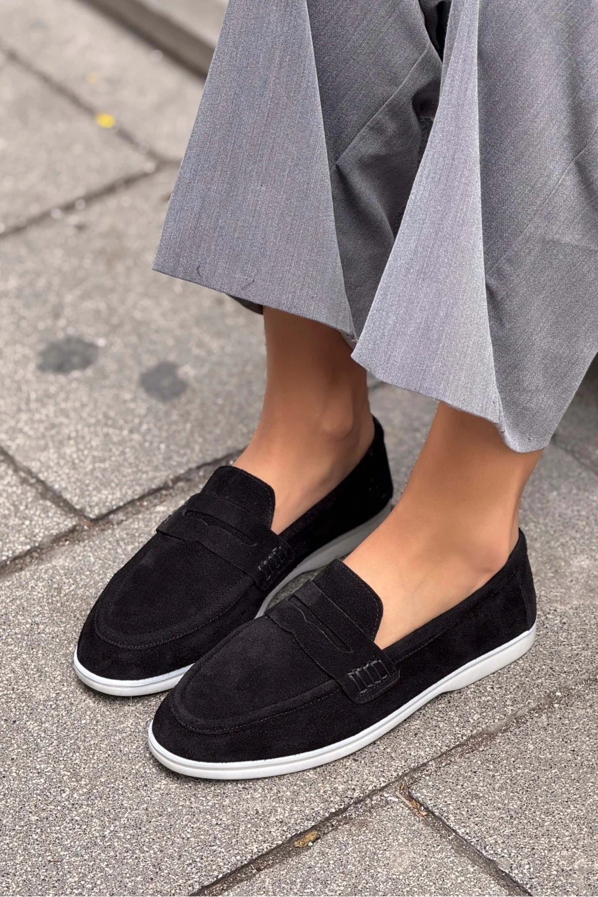 Ballerines X-Harmony noir en cuir véritable