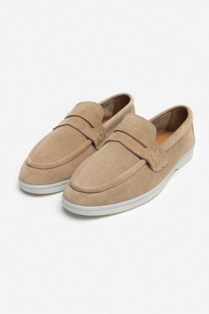 Ballerines X-Harmony nude en cuir véritable