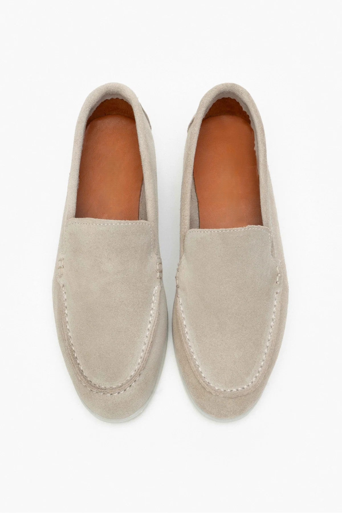 Ballerines Harmony beiges en cuir véritable